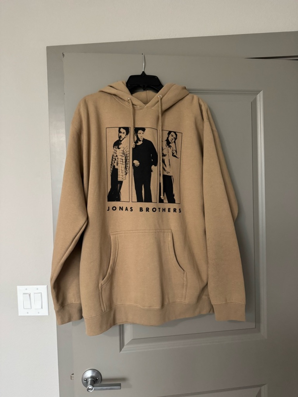 Jonas Brothers Tan Graphic Hoodie